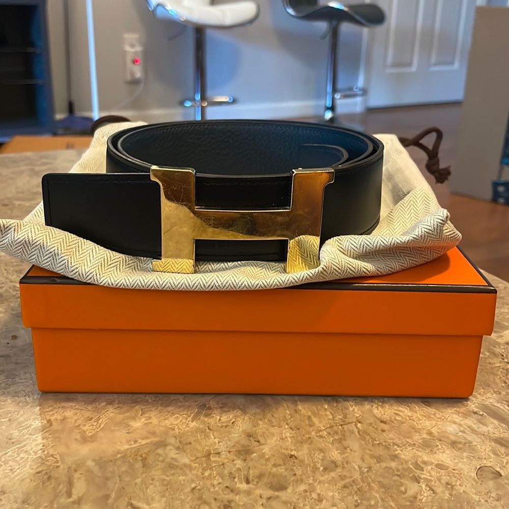 Hermes belt and buckle